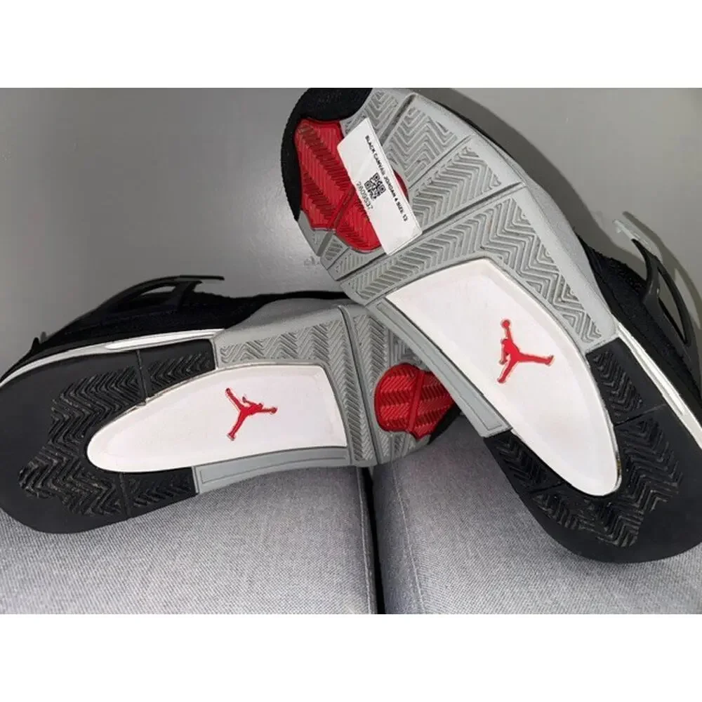 Jordan 4 Retro SE Mid Black Canvas-Mens Size 12